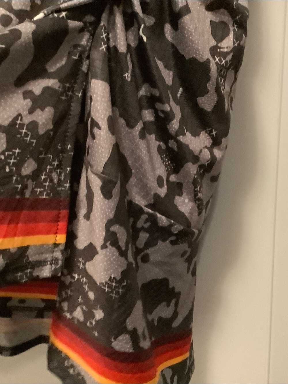 Lucky In Love| Gray and Black Printed Skort Accent Stripe Athleisure Casual - Picture 5 of 11